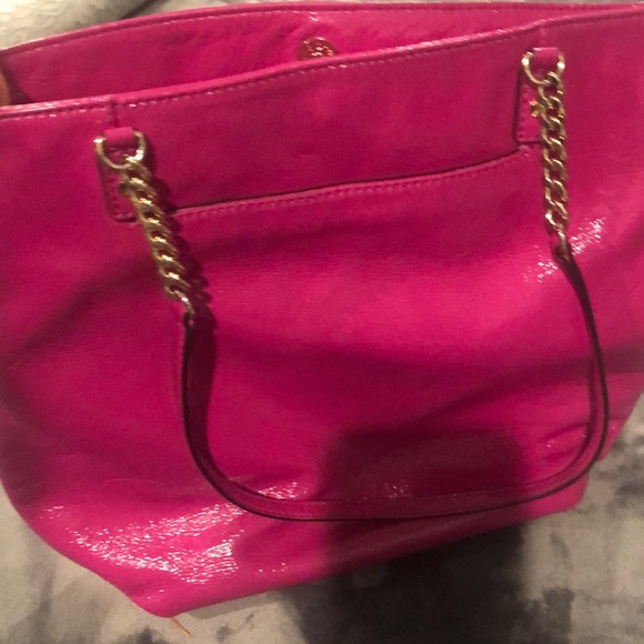 hot pink michael kors tote bag
